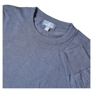 Brooks Brothers Men's L Merino Wool Crewneck Sweater Navy Long Sleeve